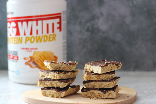 Dairy-Free High Protein Peanut Butter Squares Bars