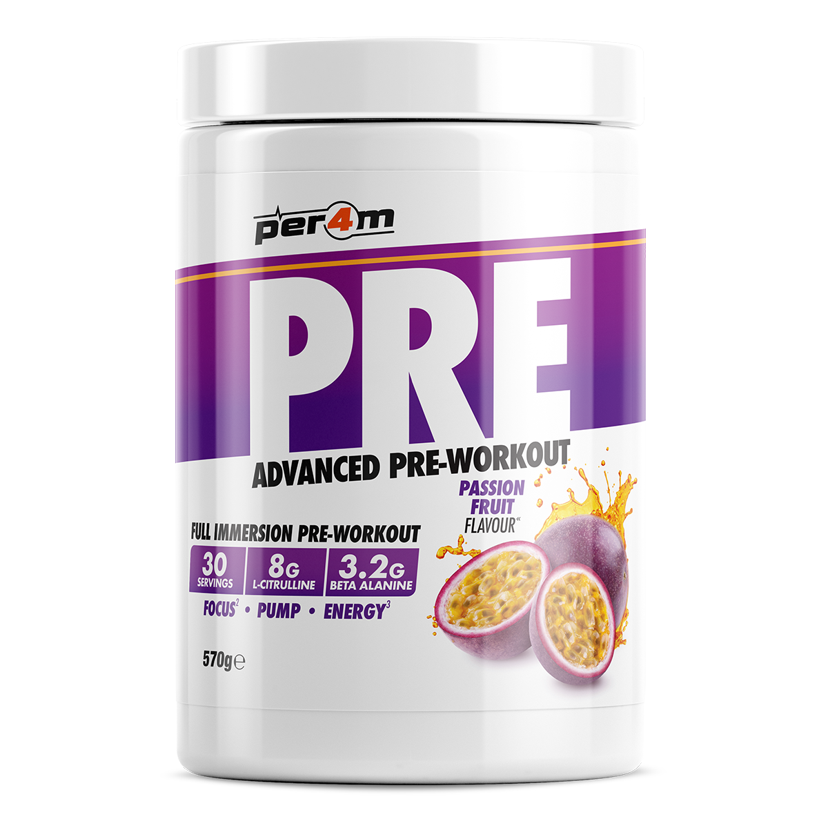 PER4M Pre-Workout Stim Passion Fruit