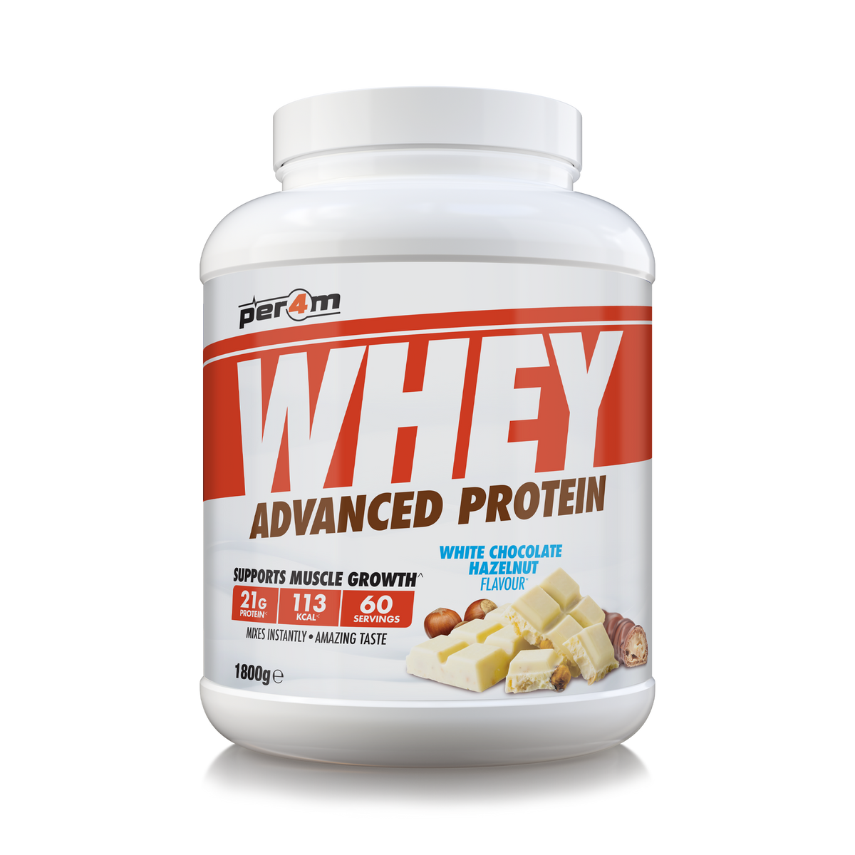 Whey Protein White Chocolate Hazelnut