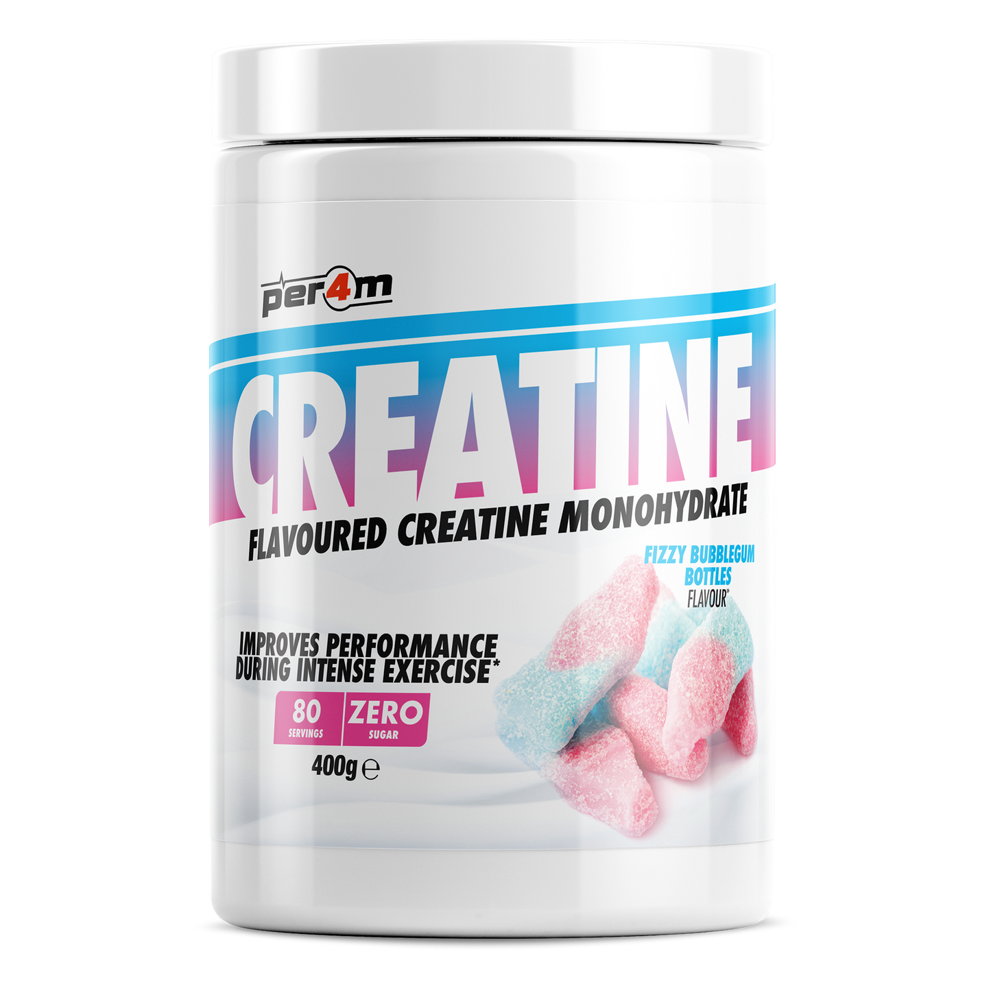 Flavoured Creatine Fizzy Bubblegum Bottles