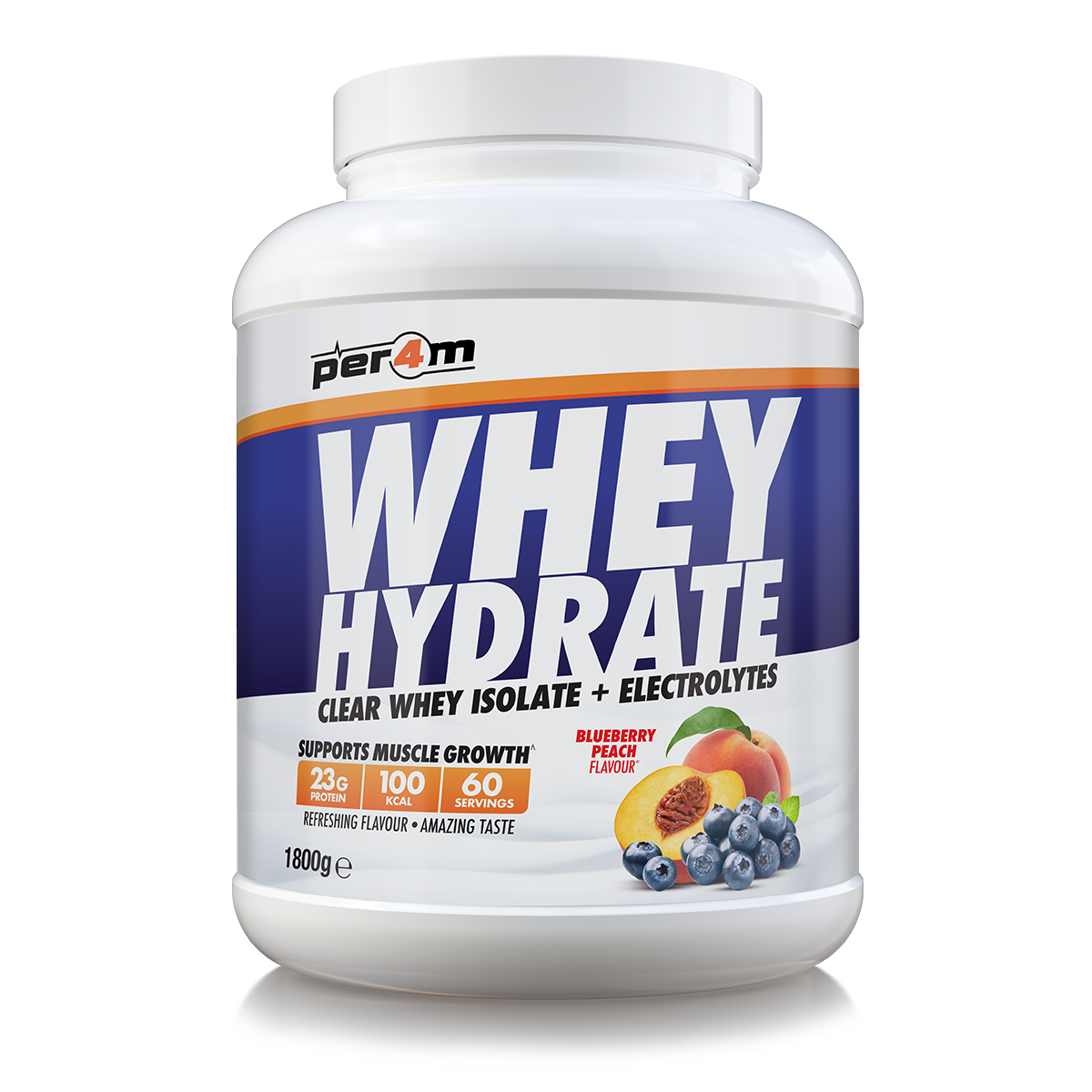 Clear Whey Hydrate Blueberry Peach
