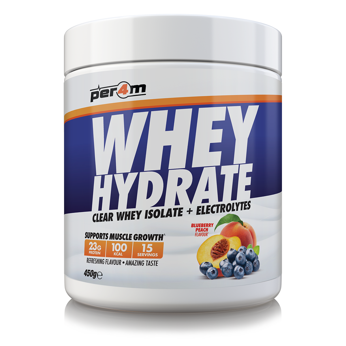 Clear Whey Hydrate Blueberry Peach