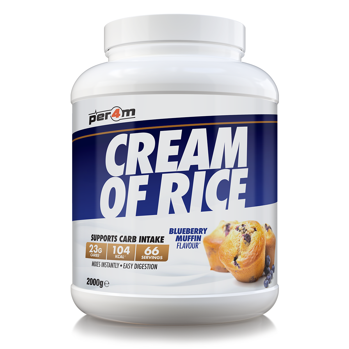 Cream Of Rice Blueberry Muffin