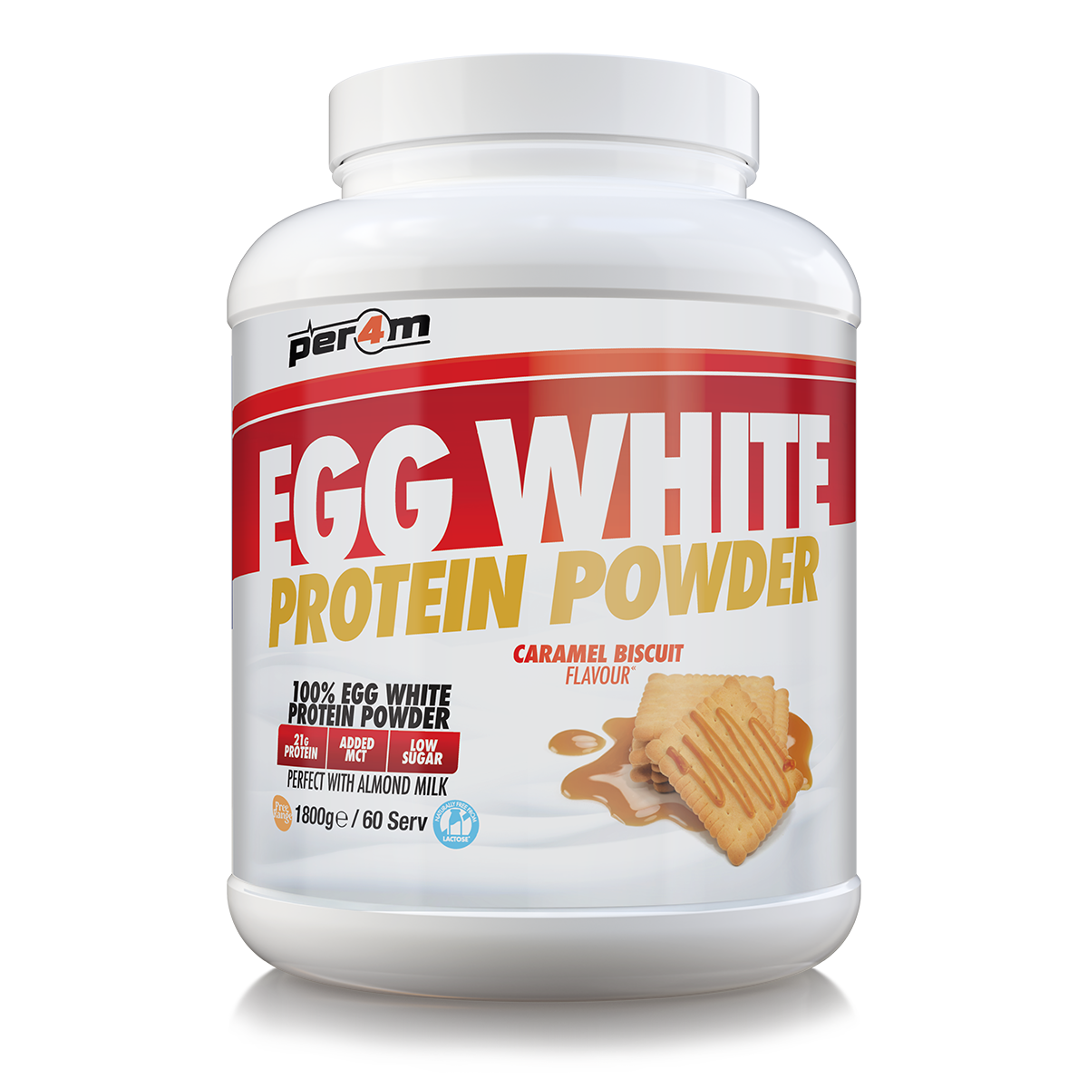 Egg White Protein Caramel Biscuit