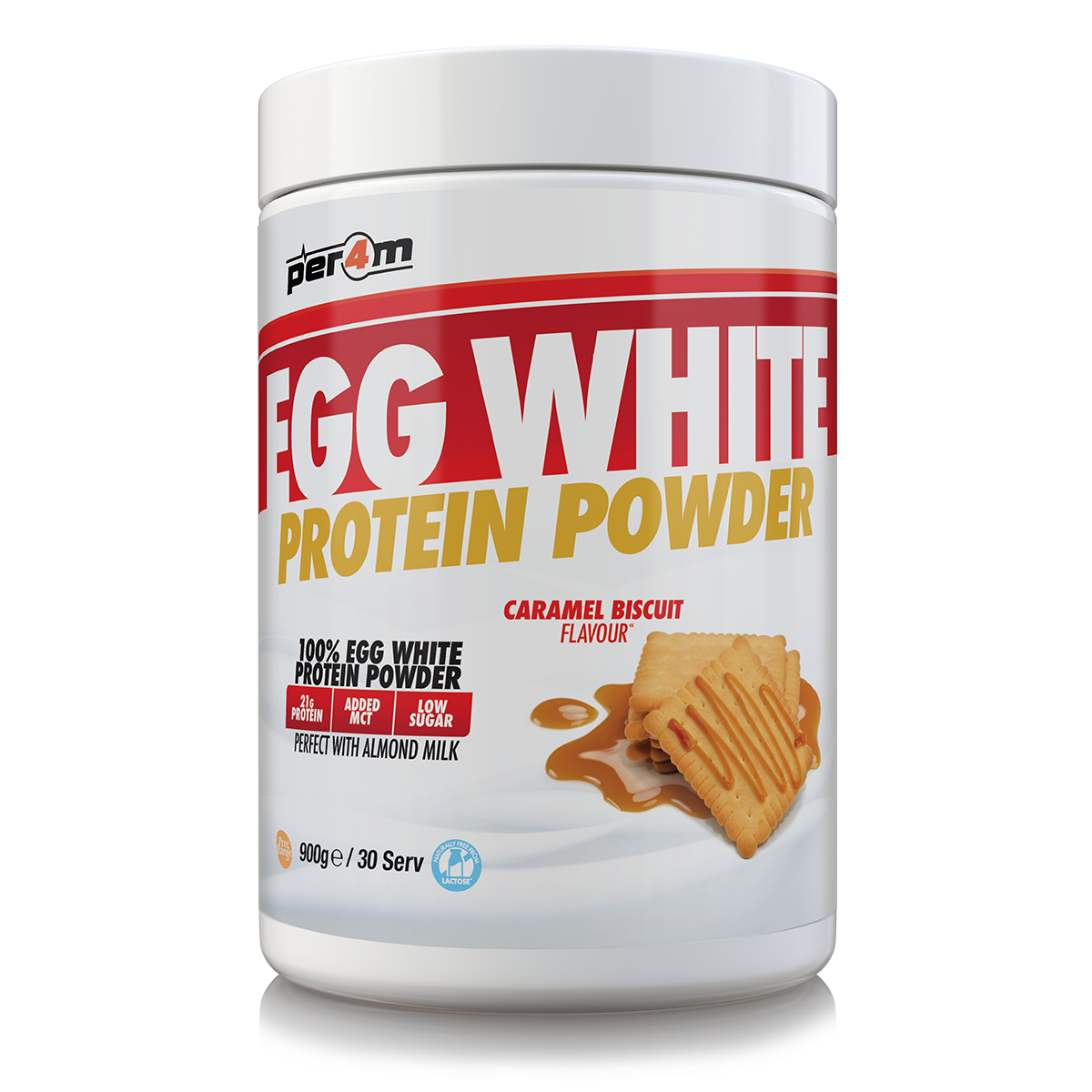 Egg White Protein Caramel Biscuit