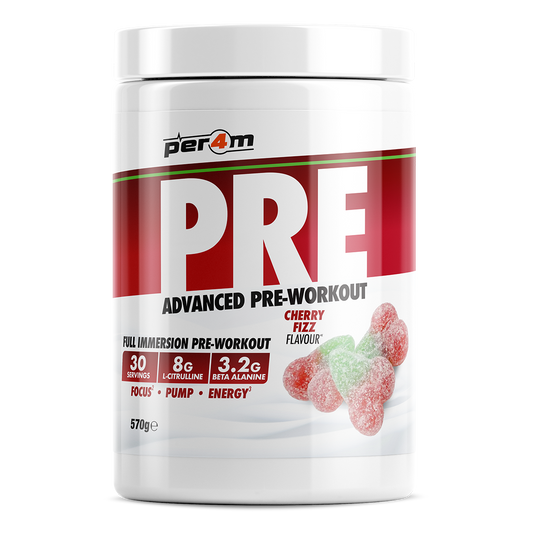 Tub of Cherry Fizz Per4m Pre Workout