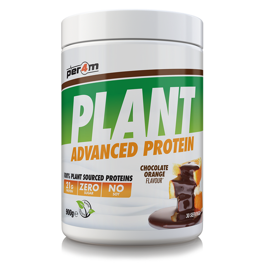 900g tub of Chocolate Orange Per4m Plant Advanced Protein