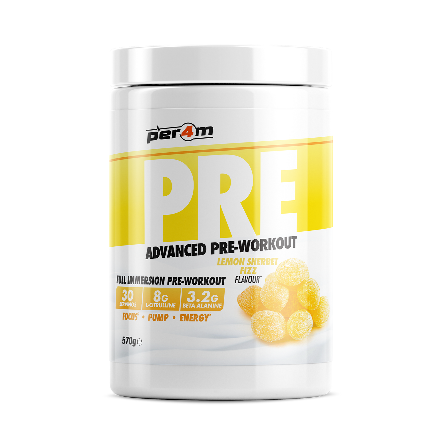 Pre-Workout Stim Lemon Sherbet Fizz