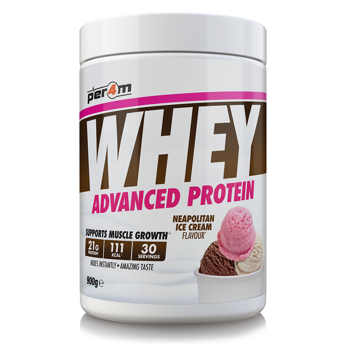 Whey Protein Neapolitan Ice Cream
