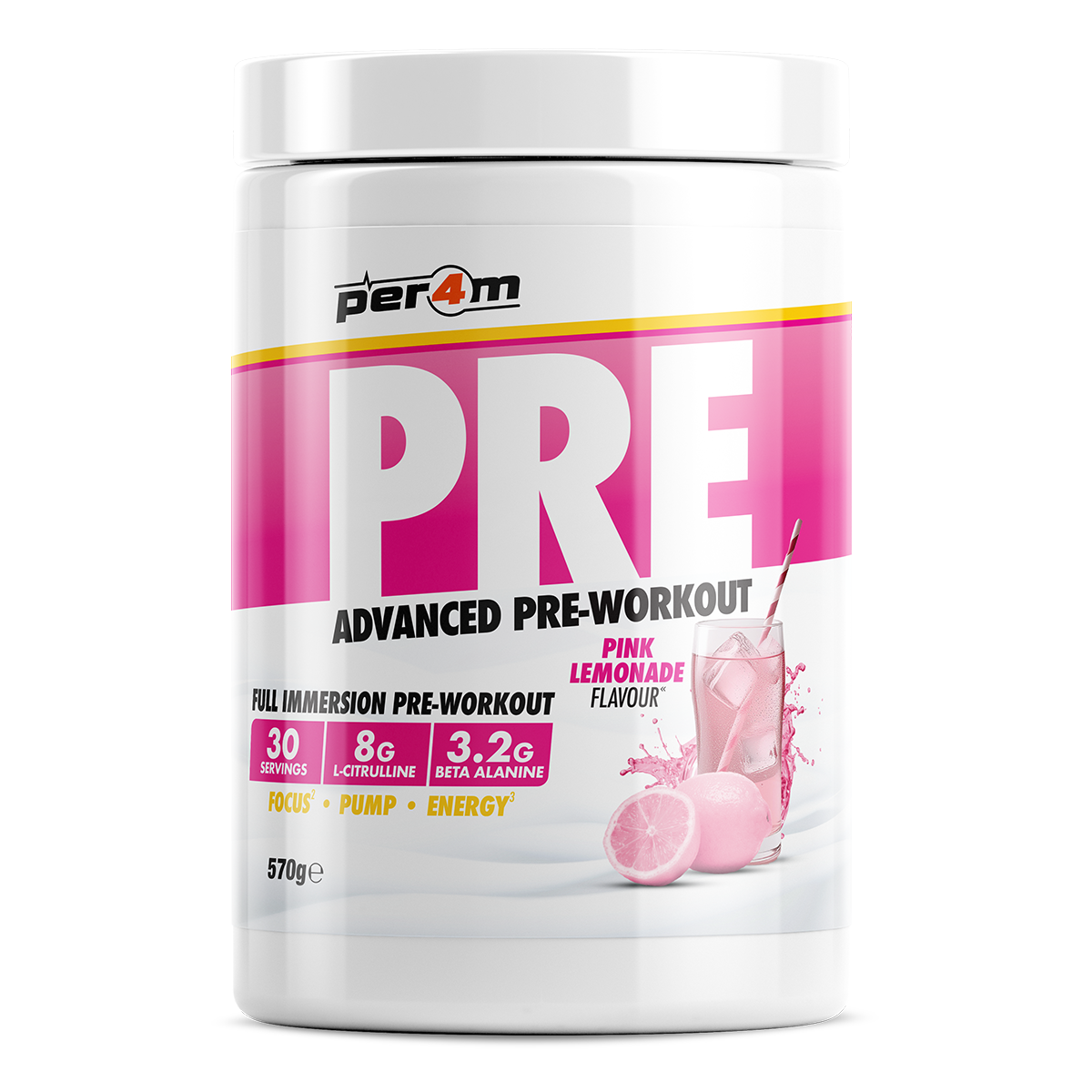 PER4M Pre-Workout Stim Pink Lemonade
