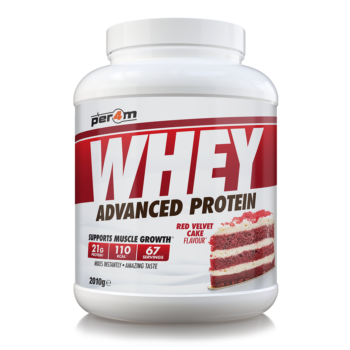 Whey Protein Red Velvet Cake