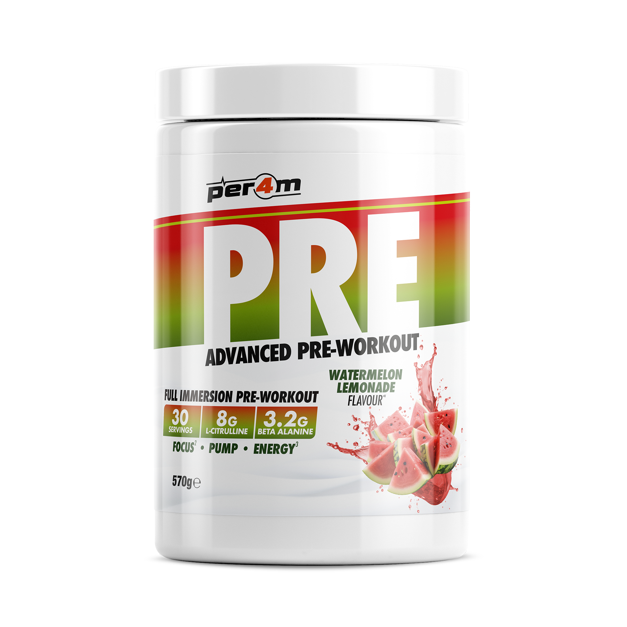 PER4M Watermelon Lemonade Pre Workout Stim PER4M Nutrition per4m-watermelon-lemonade-pre-workout-stim-per4m-nutrition