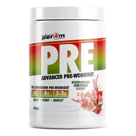 Tub of Watermelon Lemonade Per4m Pre Workout