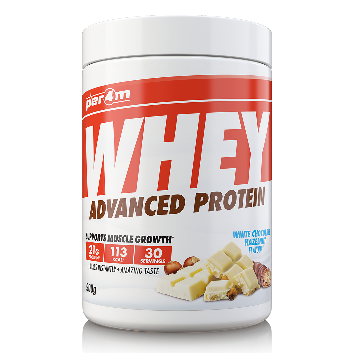 Whey Protein White Chocolate Hazelnut