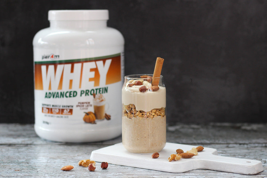 High Protein Pumpkin Spice Overnight Oats Recipe