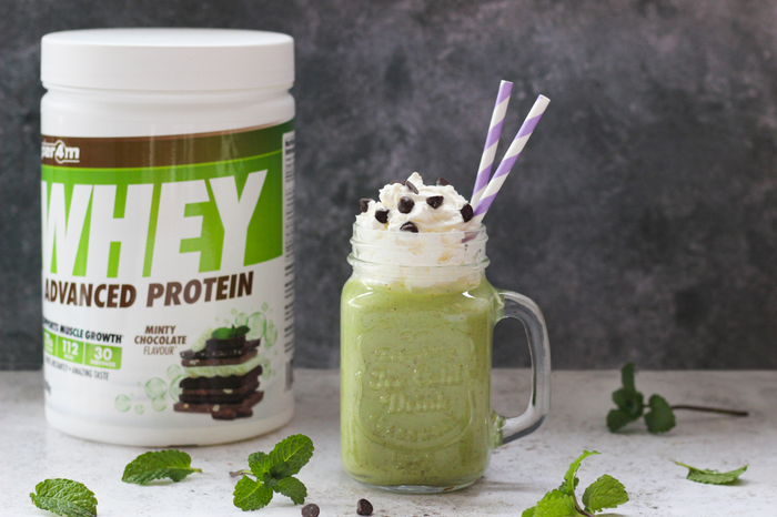 High Protein Mint Chocolate Smoothie Recipe