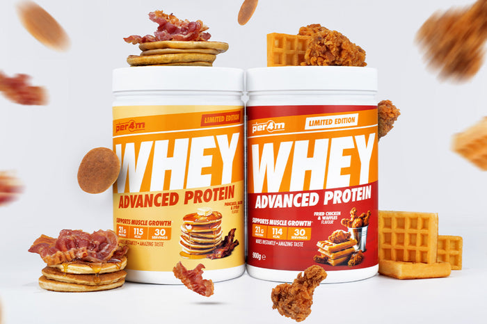 It’s NOT A Joke – Per4m Announces Fried Chicken & Waffles and Pancakes, Bacon & Syrup Whey Protein