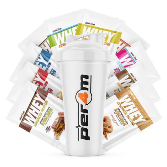 10 Whey Samples + Shaker Bundle