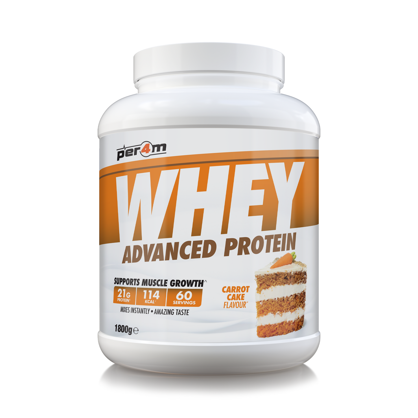 Whey Protein Carrot Cake