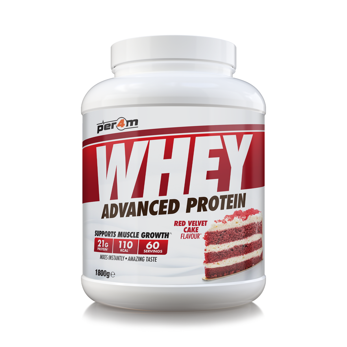 Whey Protein Red Velvet Cake