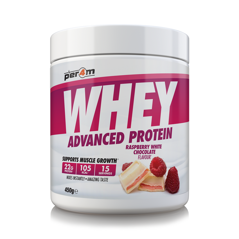 Whey Raspberry Raspberry White Chocolate Whey Protein Powder | Per4m – Per4m Nutrition