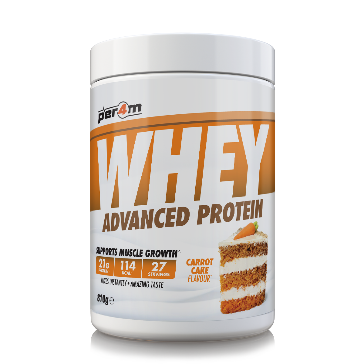Whey Protein Carrot Cake