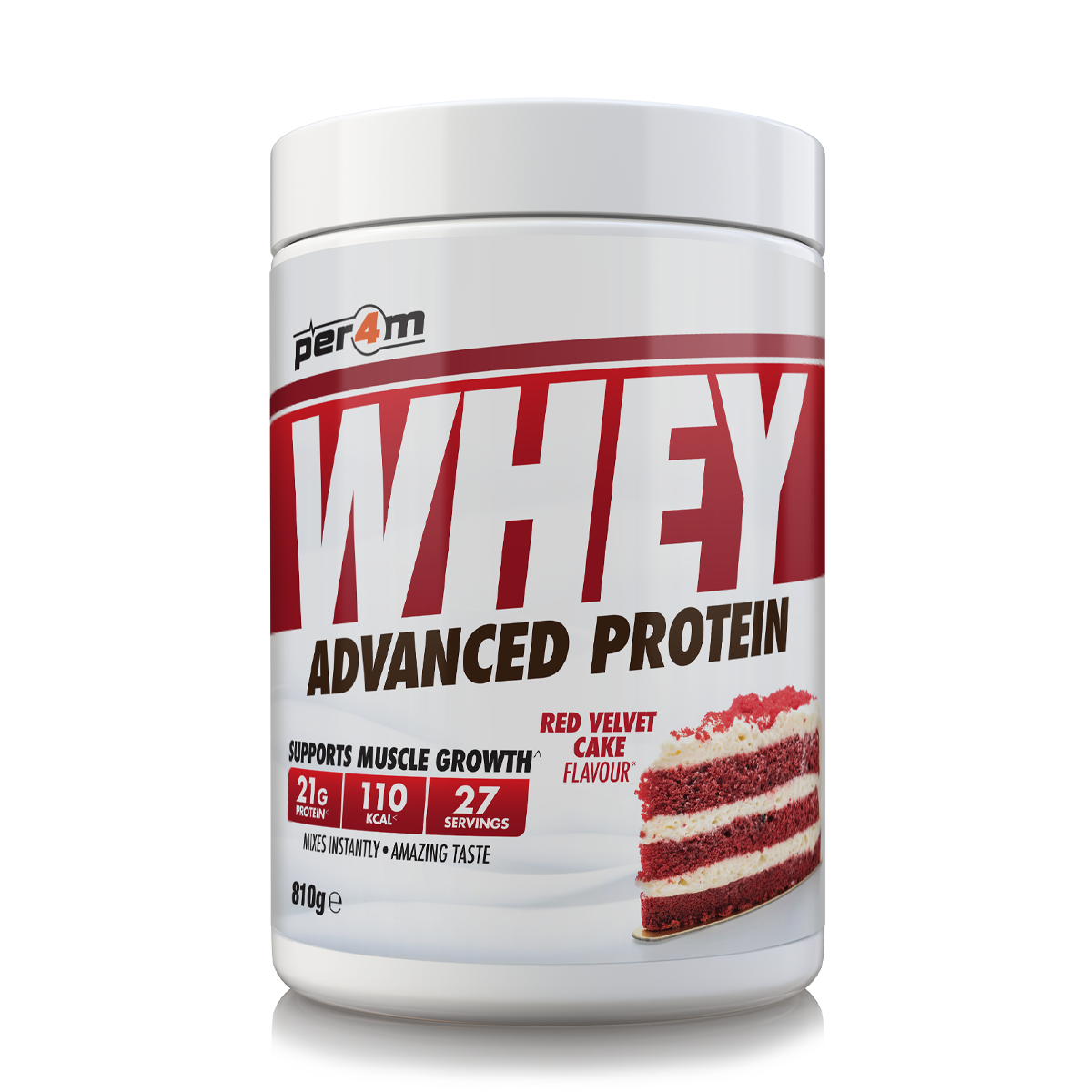 Whey Protein Red Velvet Cake