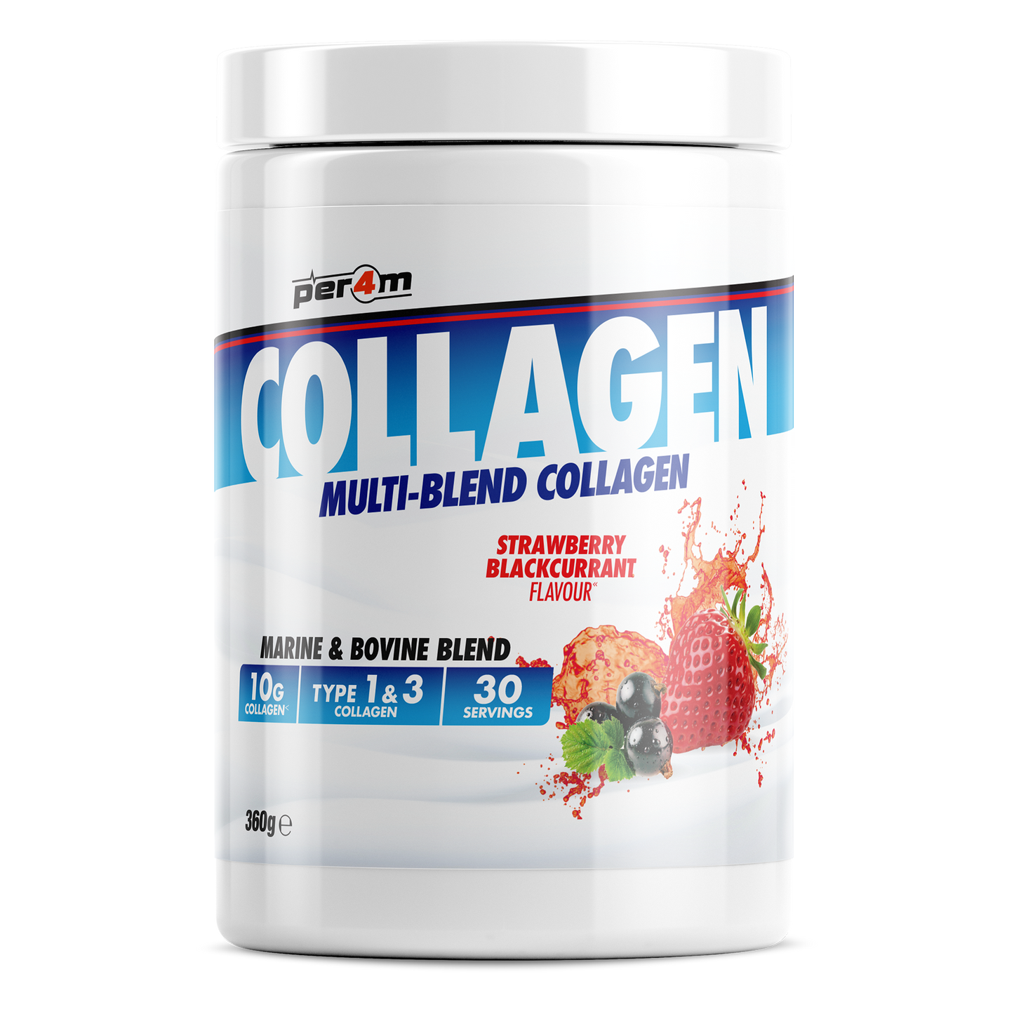 Multi-Blend Collagen Strawberry Blackcurrant