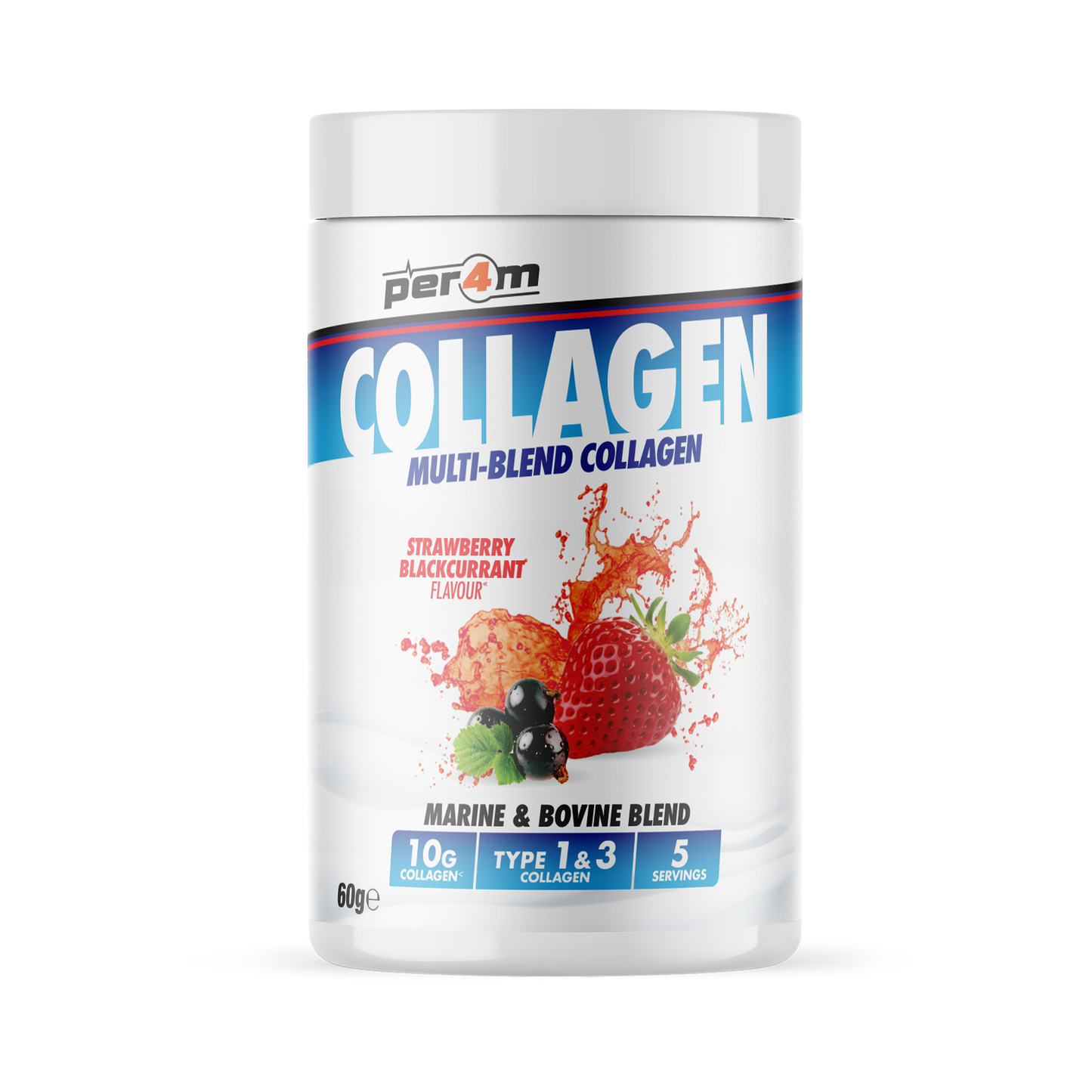 Multi-Blend Collagen Strawberry Blackcurrant