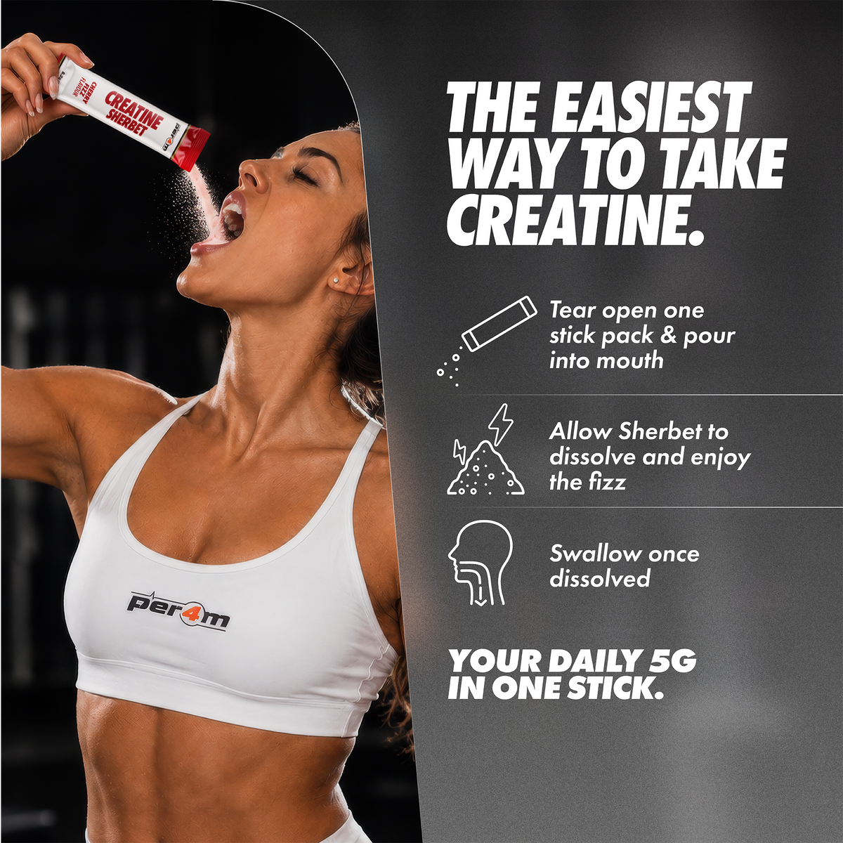 Creatine Sherbet Stick Packs