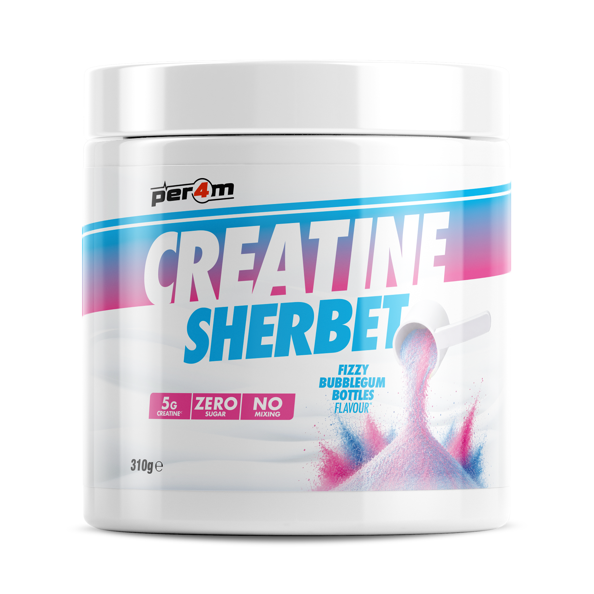 Creatine Sherbet | Fizzy 5g Creatine, No Water Needed | Per4m – Per4m ...