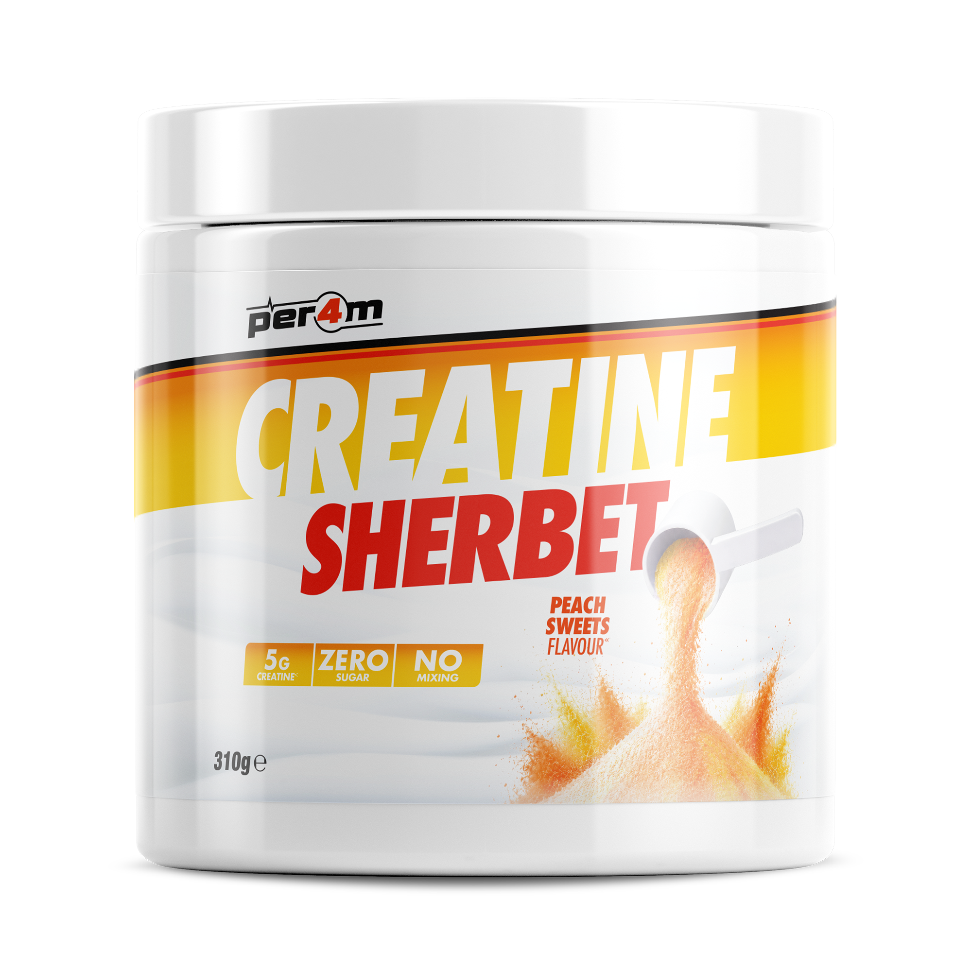 Creatine Sherbet | Fizzy 5g Creatine, No Water Needed | Per4m – Per4m ...