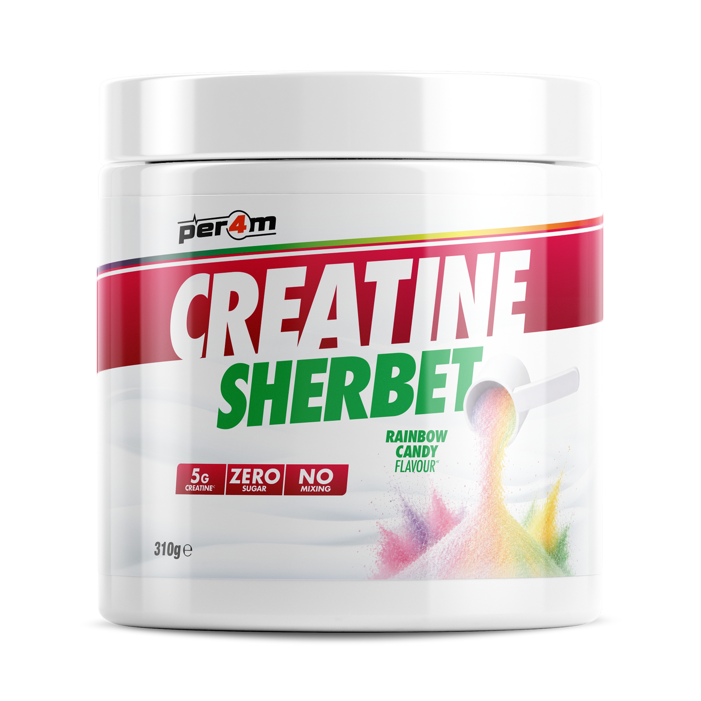 Creatine Sherbet Rainbow Candy