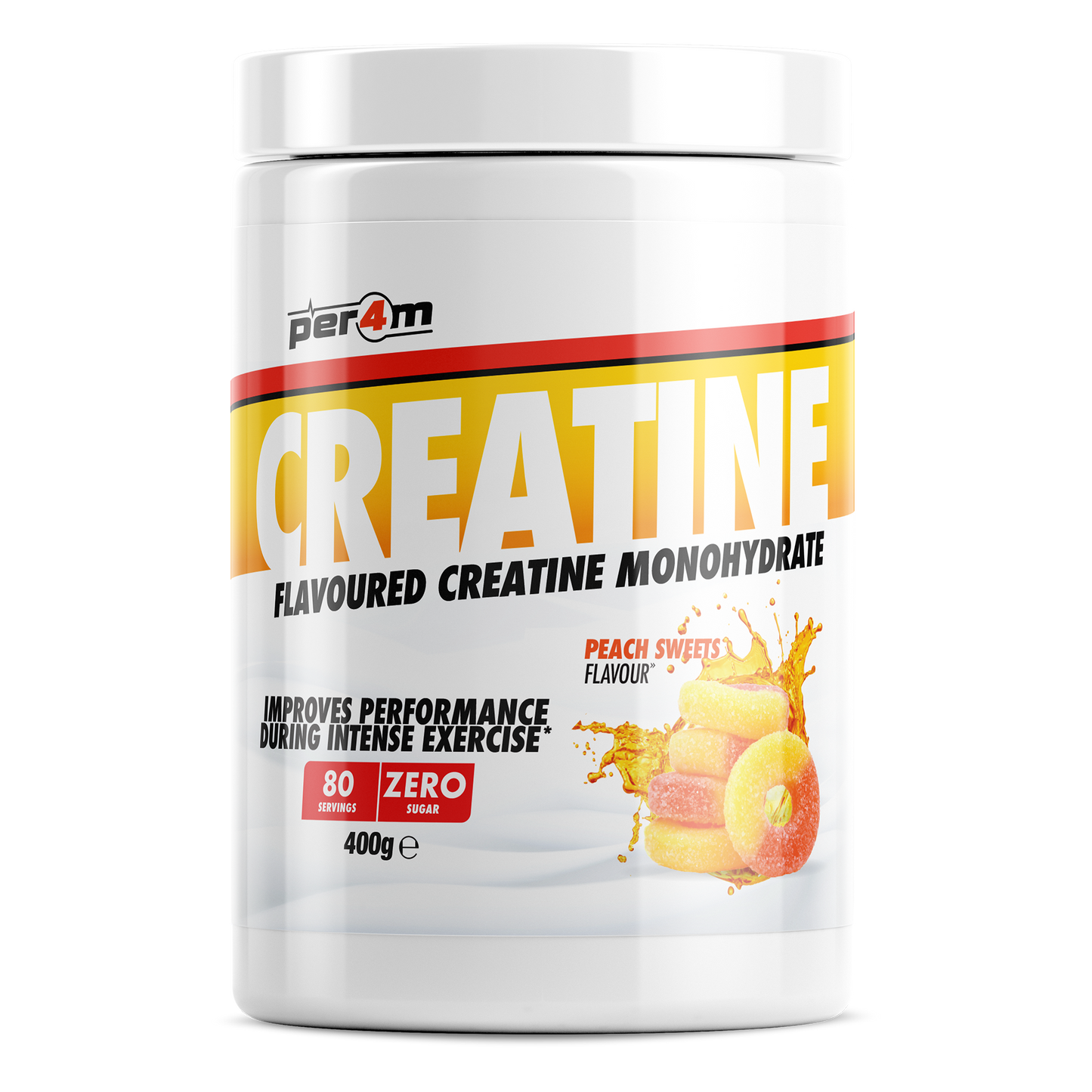 Flavoured Creatine Peach Sweets