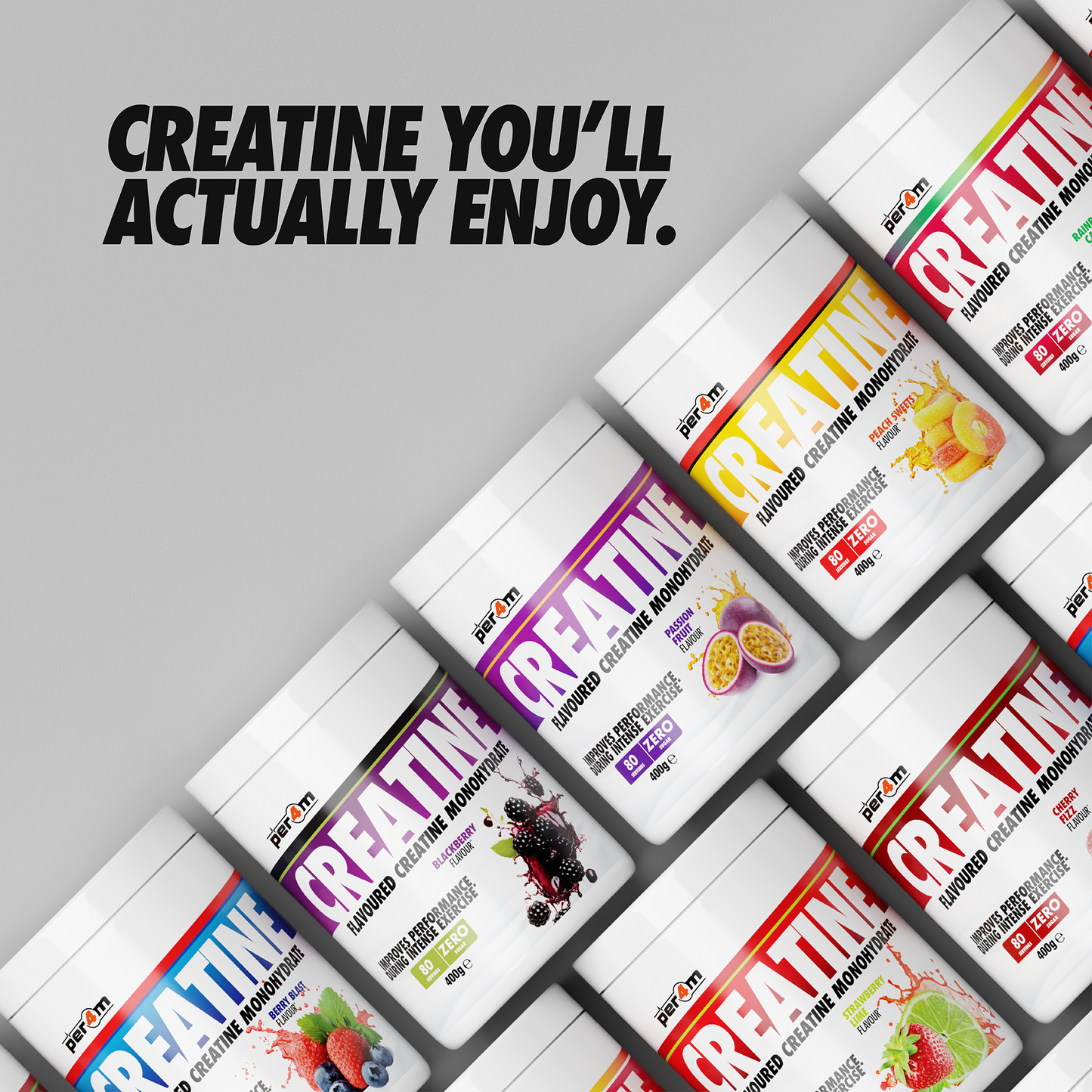 Flavoured Creatine Peach Sweets