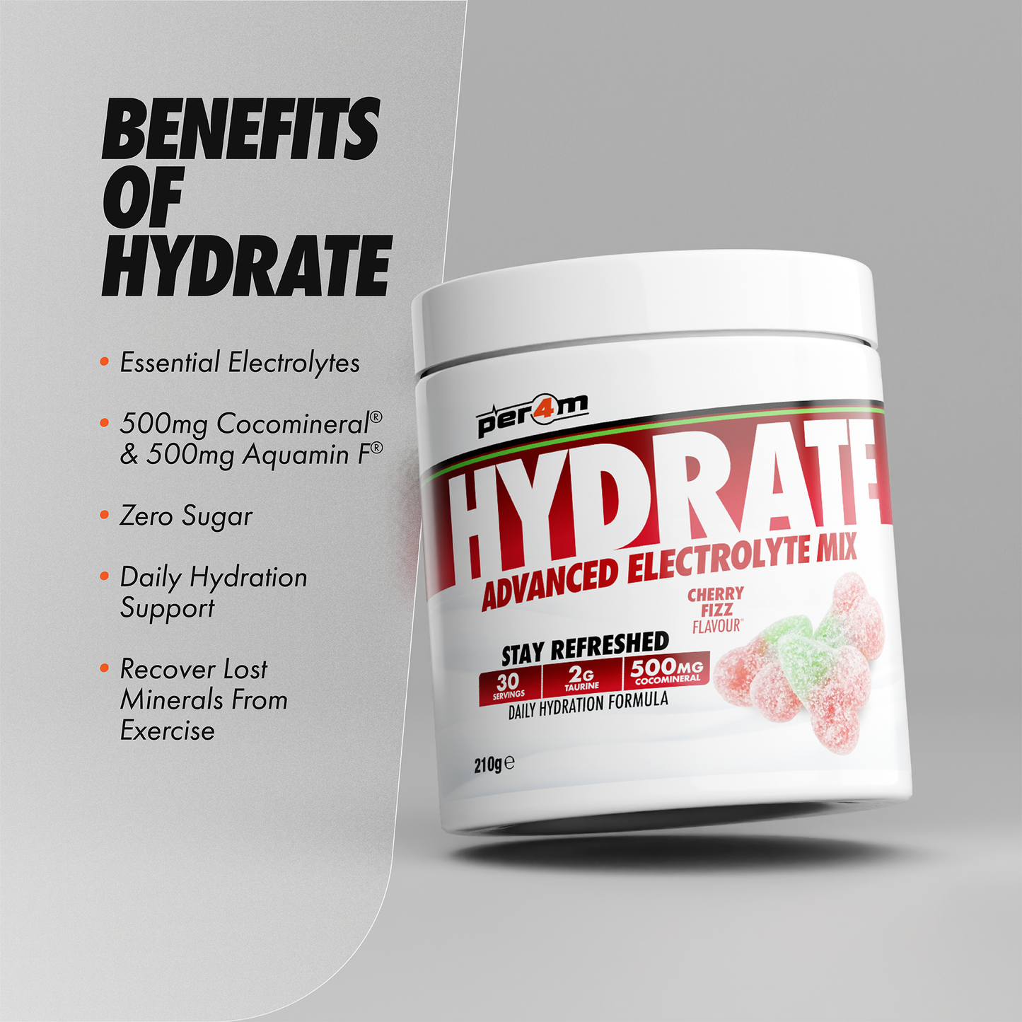 Hydrate Electrolyte Mix Raspberry Cherry