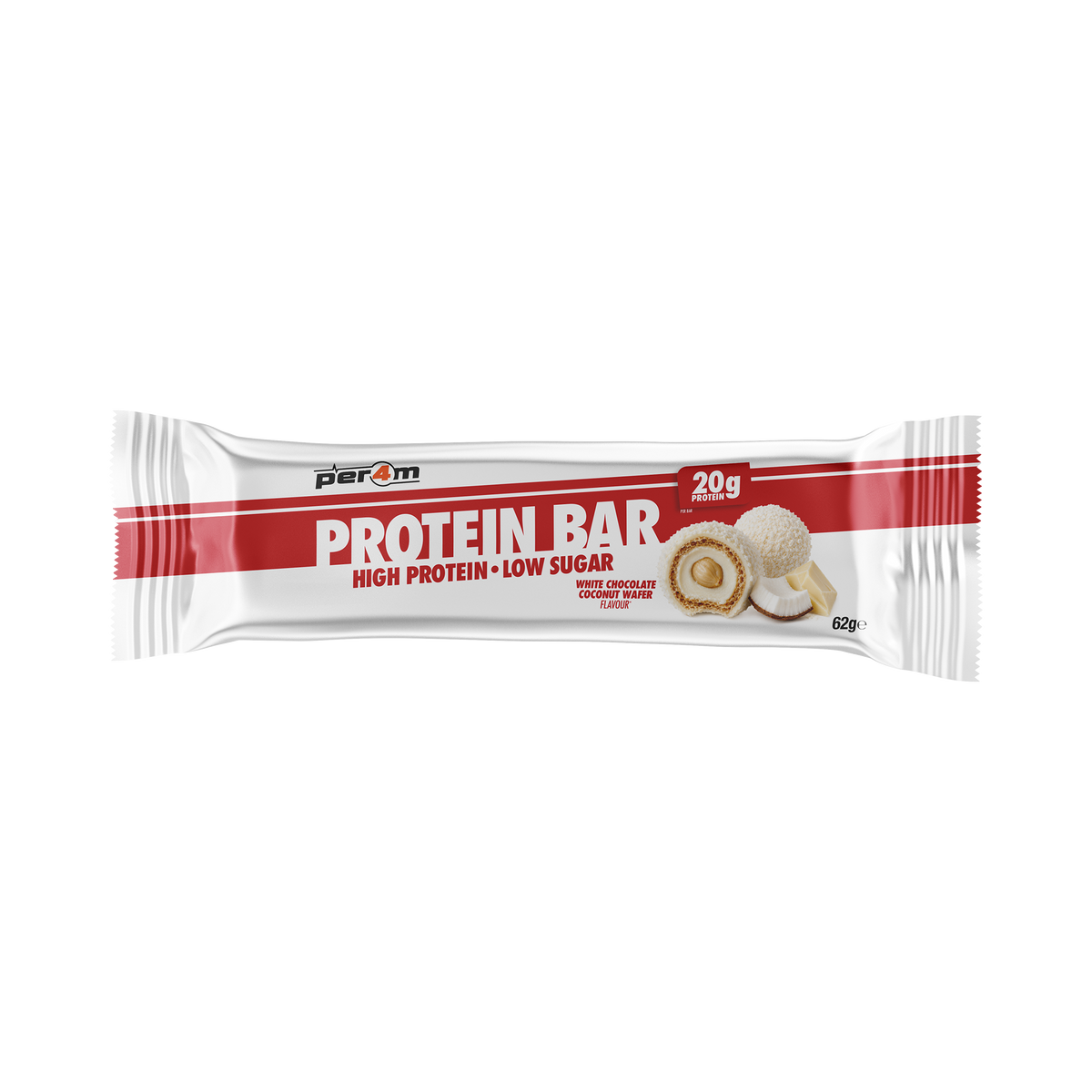 Protein Bars White Chocolate Coconut Wafer