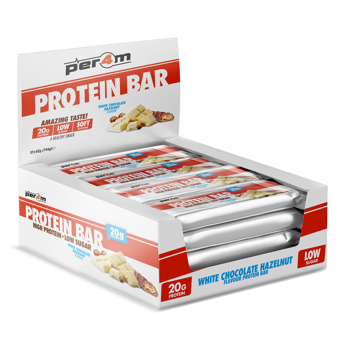 Protein Bars White Chocolate Hazelnut