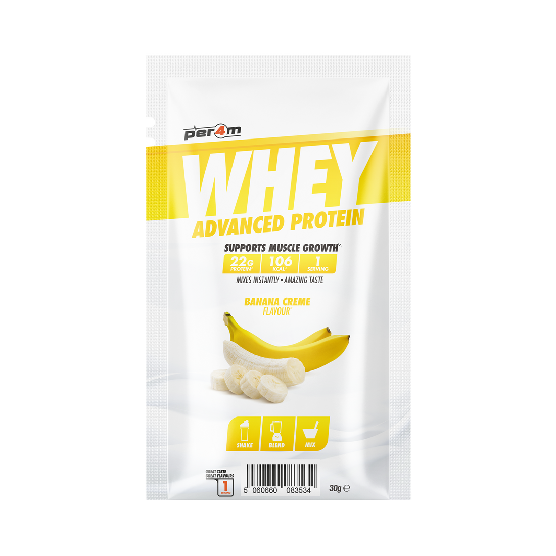 Whey Protein Sample Sachets | Per4m – Per4m Nutrition