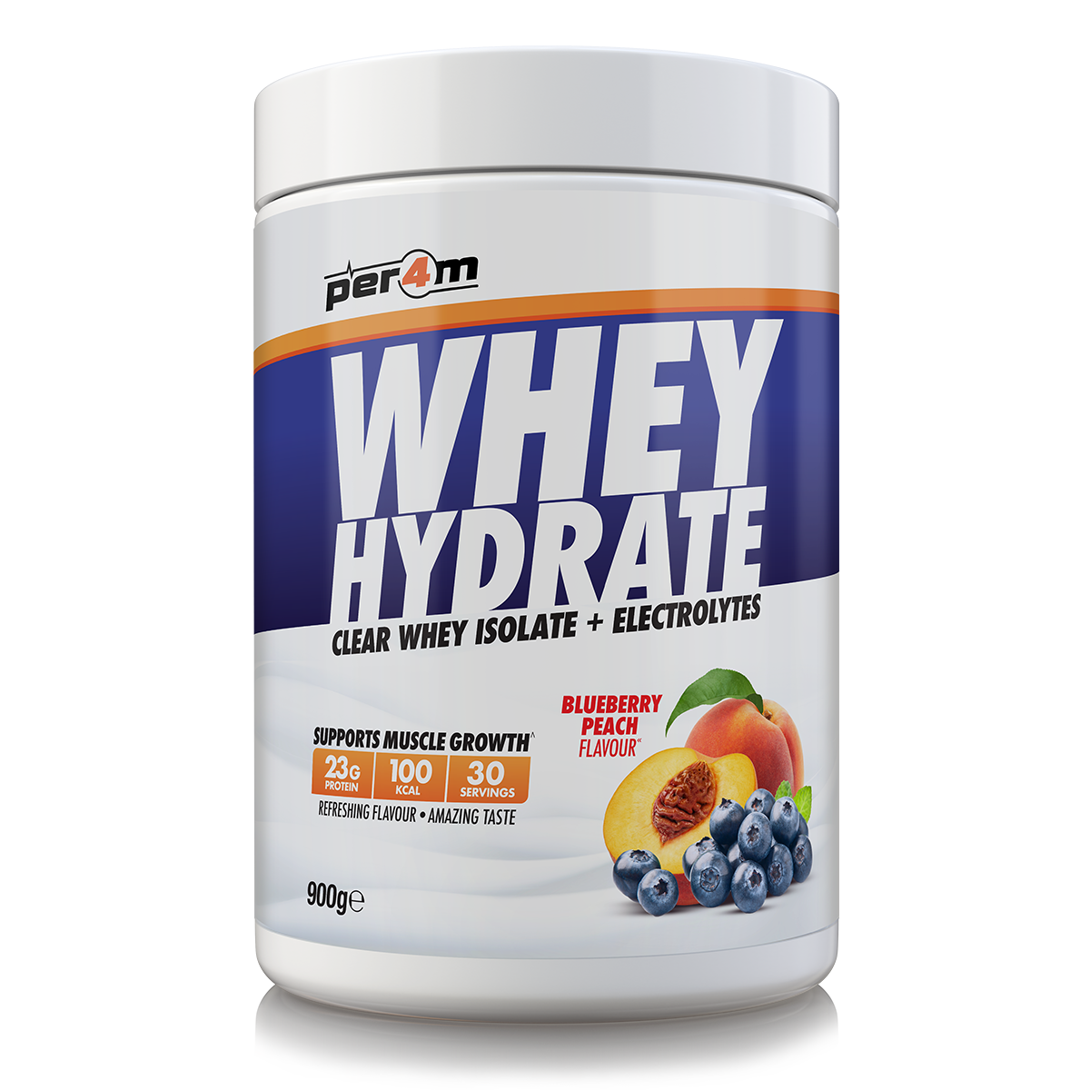 Clear Whey Hydrate Blueberry Peach