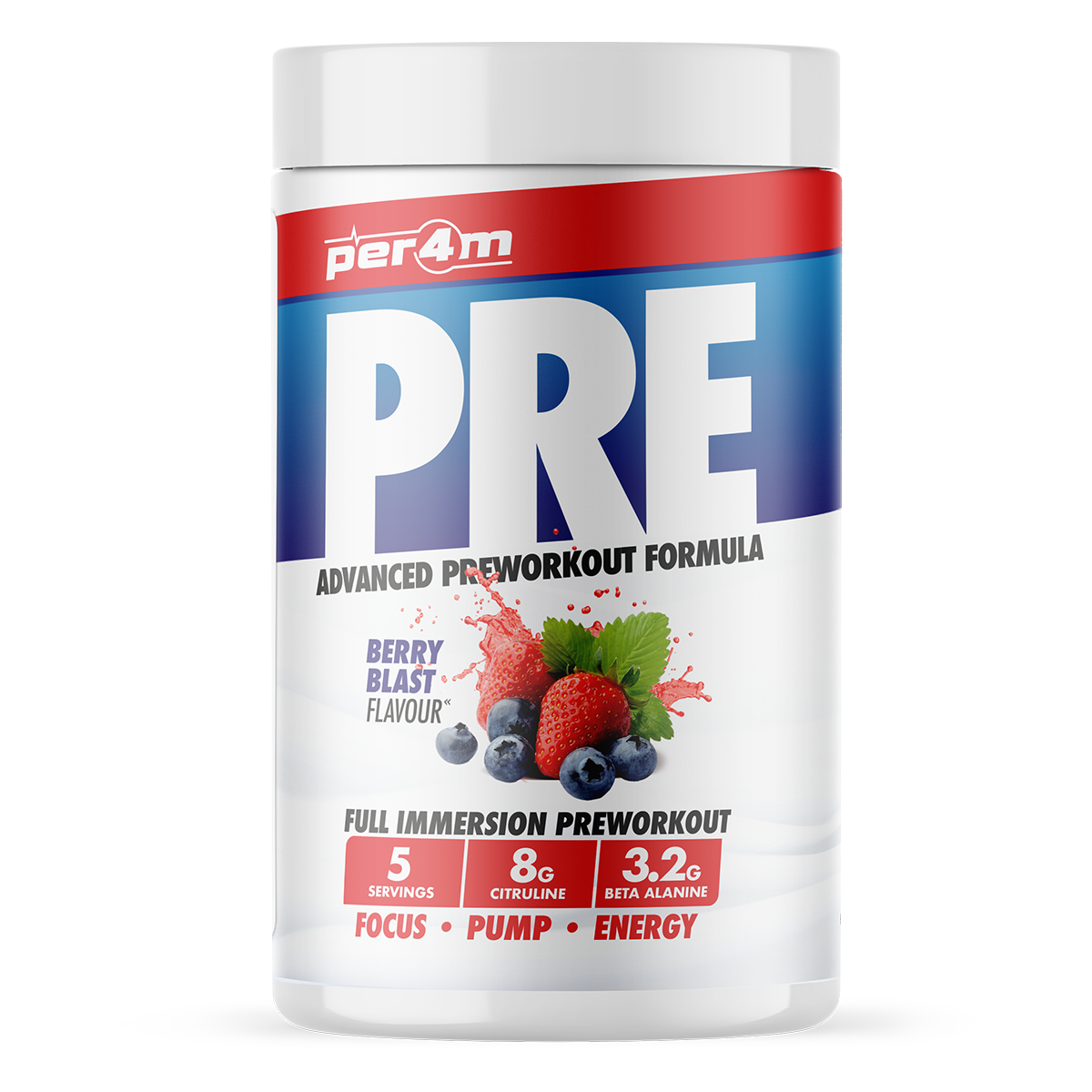 PER4M Pre Workout Stim Berry Blast