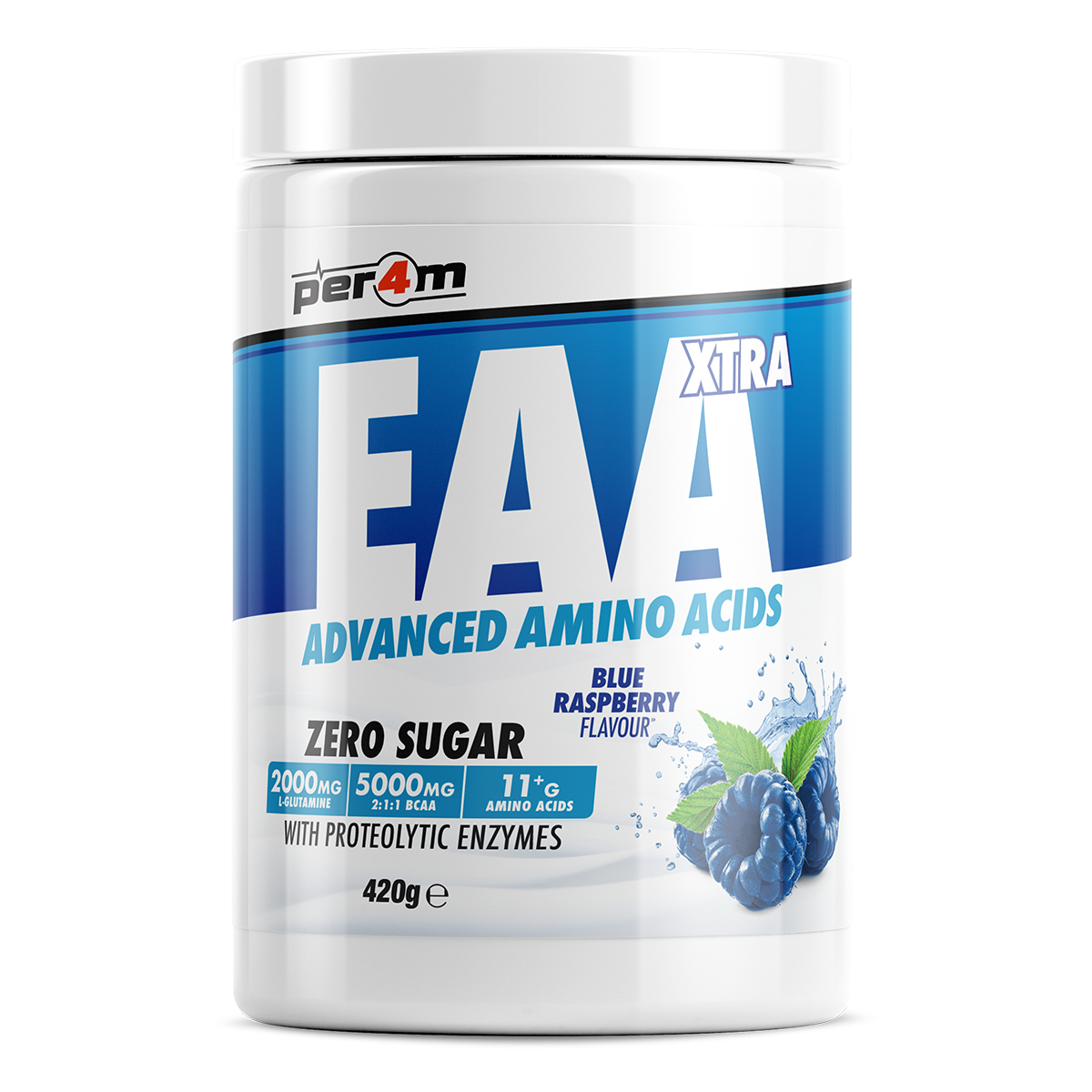 EAA & BCAA Powder | Blue Raspberry | Per4m – Per4m Nutrition