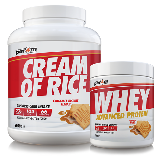 PER4M Cream Of Rice Caramel Biscuit (Free Whey 450g with 2kg CoR*)