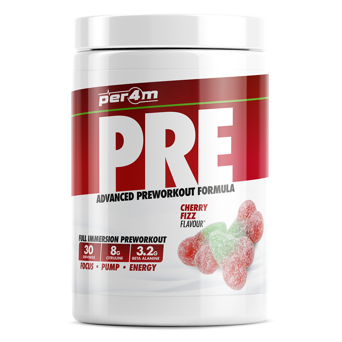 🎁 PER4M Pre Workout Stim Cherry Fizz (100% off)