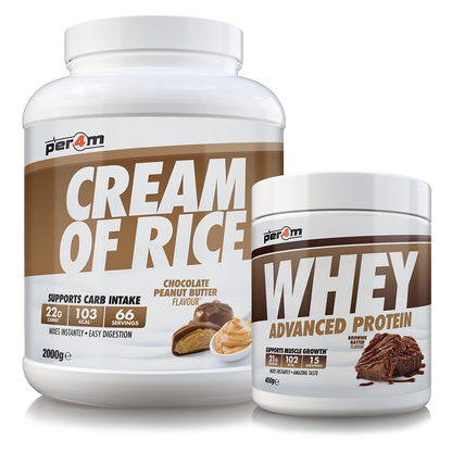 PER4M Cream Of Rice Chocolate Peanut Butter (Free Whey 450g with 2kg CoR*)