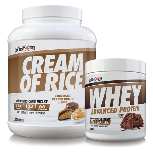 PER4M Cream Of Rice Chocolate Peanut Butter (Free Whey 450g*)
