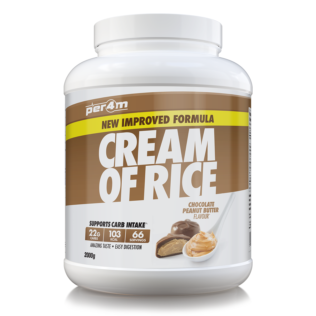 PER4M Cream Of Rice Chocolate Peanut Butter (New Formula)