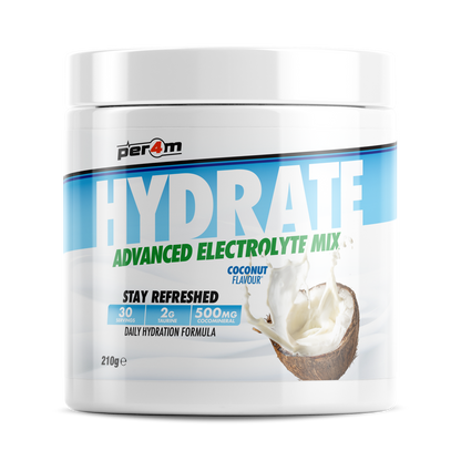 Tub of Coconut Per4m Hydrate Advanced Electrolyte Mix