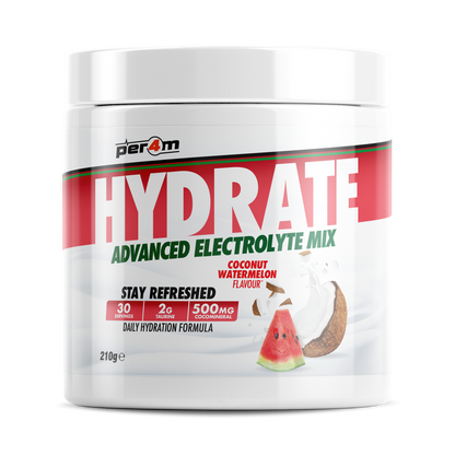 Tub of Coconut Watermelon Per4m Hydrate Advanced Electrolyte Mix