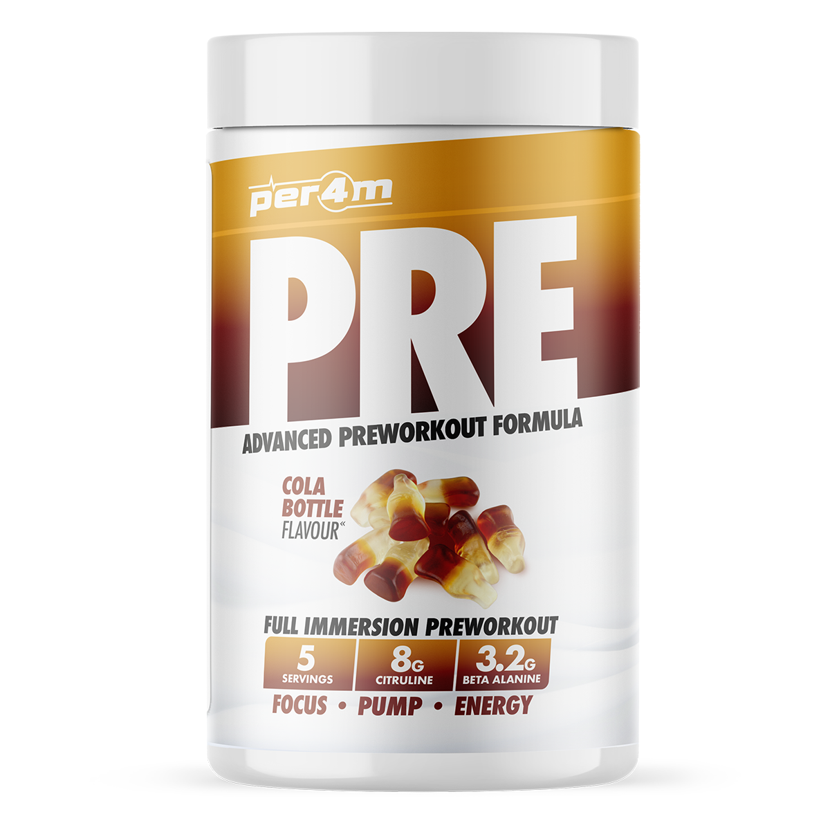 PER4M Pre Workout Stim Cola Bottle